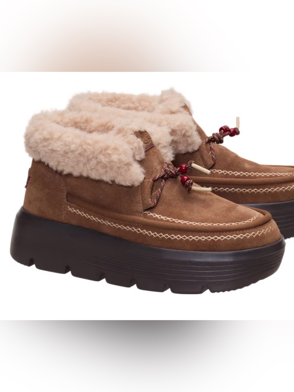 NWT Hey Dude Austin Edge Lounge Suede Cognac Size 8